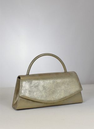 Elegantná spoločenská kabelka v krásnej zlatej farbe