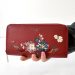 Dámska kvetinová bordová peňaženka
