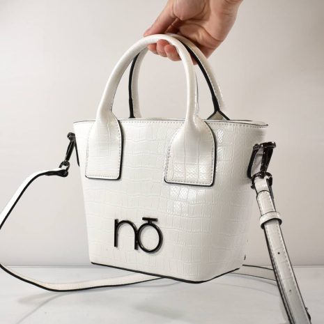 Dámska malá biela kabelka do ruky NOBO