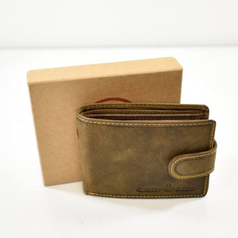 Elegantná pánska peňaženka z kvalitnej prírodnej recyklovanej kože, šetrnej k životnému prostrediu