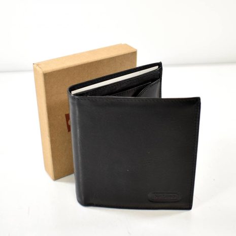 Pánska elegantná kožená čierna peňaženka BY LUPO