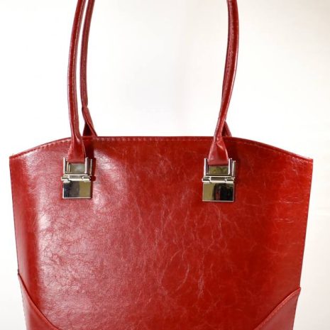 Elegantná dámska červená kabelka VIA 55 V13