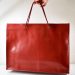 Elegantná veľká nákupná červená taška BAGGER