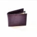 Unisex kožená malá fialová peňaženka na doklady
