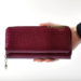 Dámska kožená veľká fialová peňaženka GREGORIO