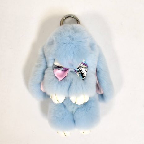 Modrý zajačik na kabelku/kľúče
