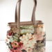 Kožená farebná kvetinová kabelka na rameno ITALY