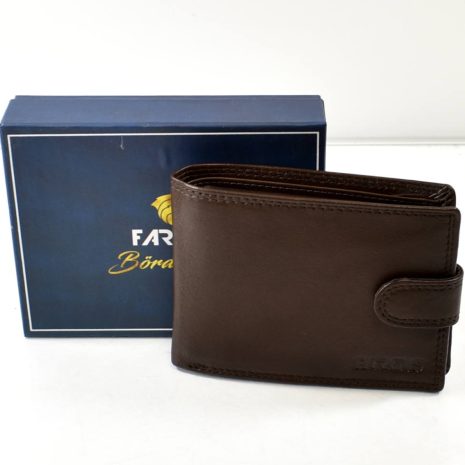 Elegantná čokoládová pánska peňaženka