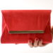 Listová dámska spoločenská červená kabelka