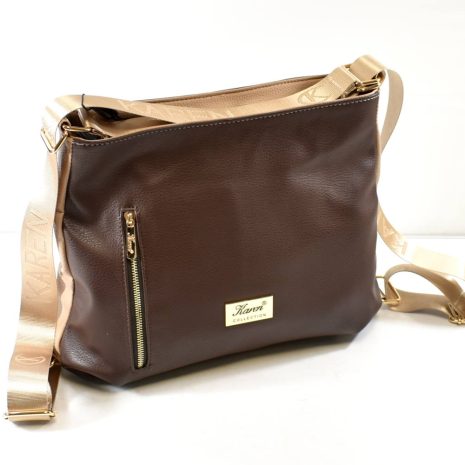 Elegantný čokoládový 2v1 ruksak KAREN
