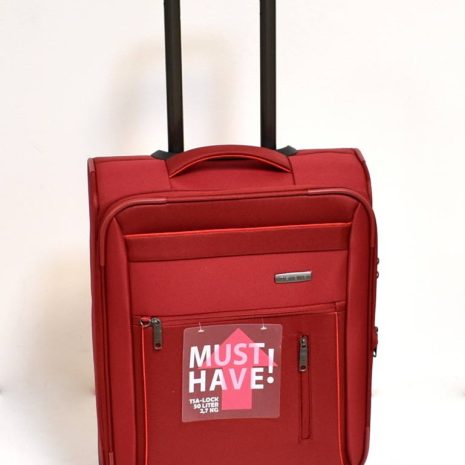 Textilný červený elegantný kufor S TRAVELITE
