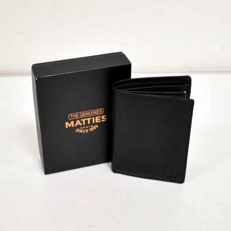 Kožená čierna pánska peňaženka MATTIES