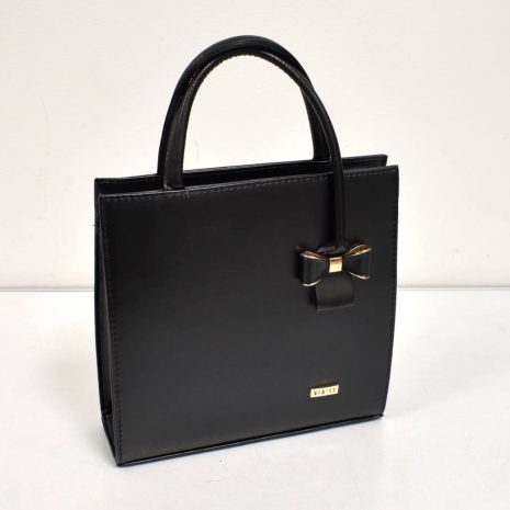 Elegantná dámska čierna matná kabelka VIA55