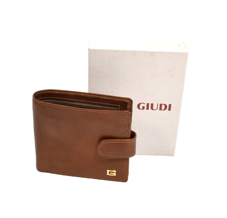 Pánska kožená peňaženka hnedá GIUDI 7217