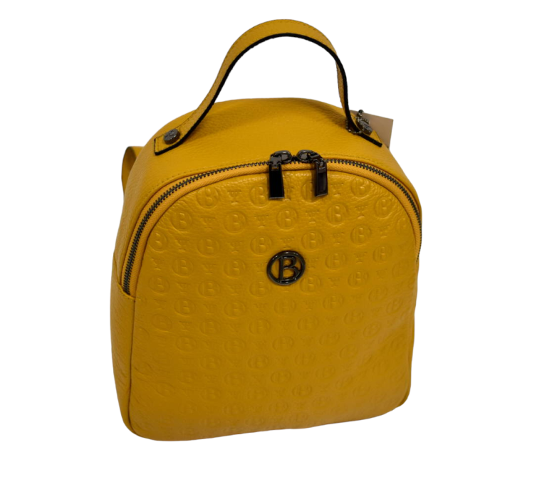 Kožený dámsky ruksak okrovo žltý BAGGER 0154