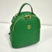 Štýlový dámsky zelený kožený ruksak BAGGER 0154 - Gabi Bag