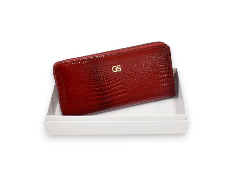 Veľká kožená červená peňaženka GROSSO G251