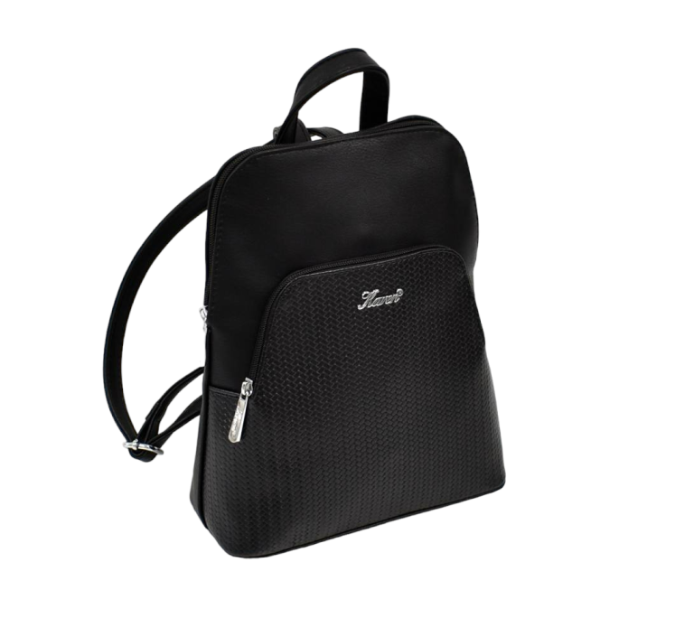 Športovo elegantný čierny ruksak KAREN K236