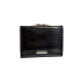 Štýlová kožená čierna dámska peňaženka