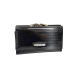 Lakovaná kožená čierna dámska peňaženka