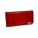 Veľká kožená dámska červená peňaženka