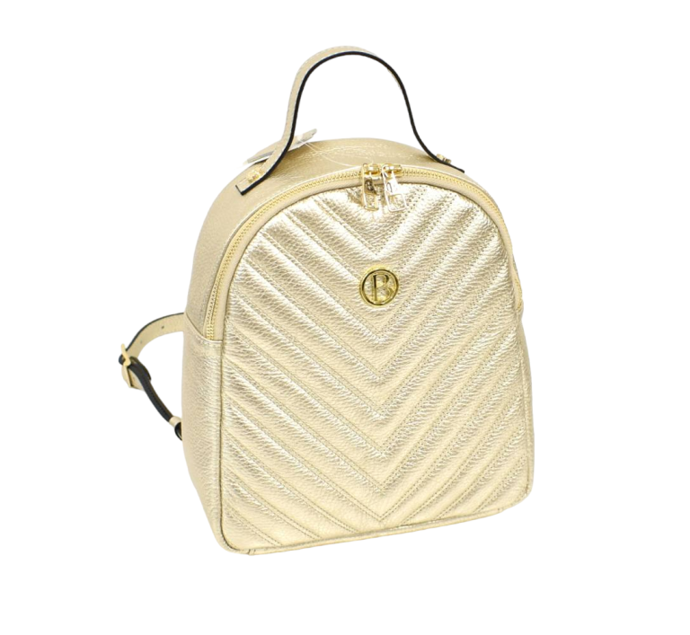 Elegantný zlatý dámsky ruksak BAGGER 0154
