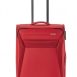 Štýlový červený textilný kufor M TRAVELITE