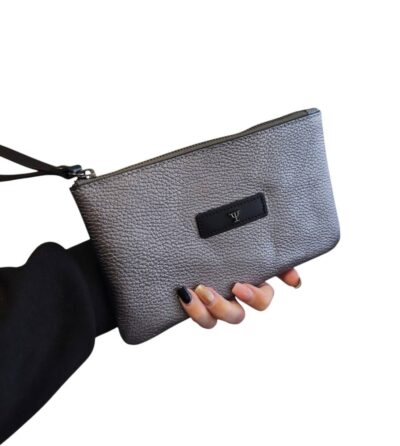 Kožená grafitová kozmetická taška BAGGER 0140-2