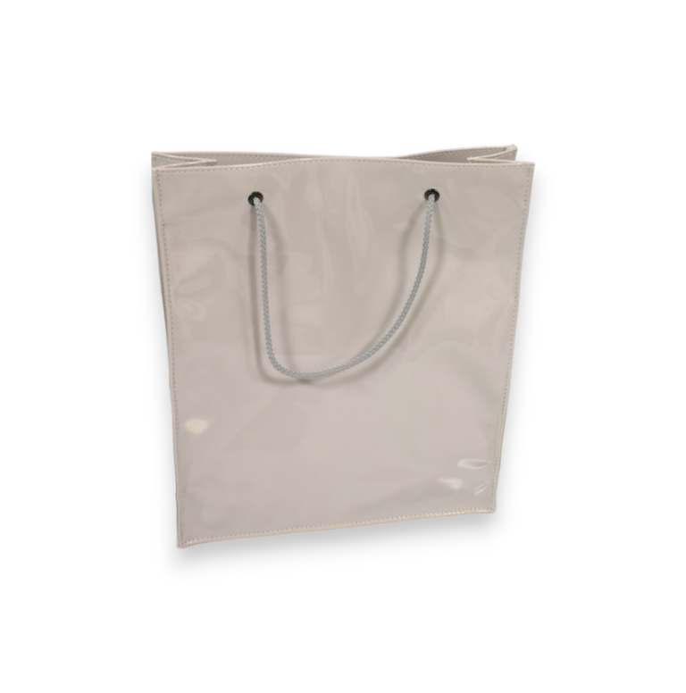 Shopper lakovaná bledo sivá taška BAGGER 0070