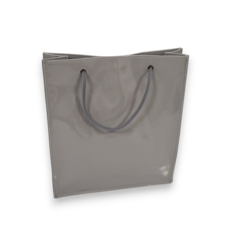 Shopper lakovaná šedá taška BAGGER 0070