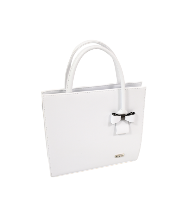 Elegantná dámska biela kabelka do ruky VIA55 V151