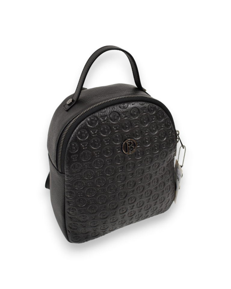 Elegantný čierny kožený ruksak BAGGER 0154