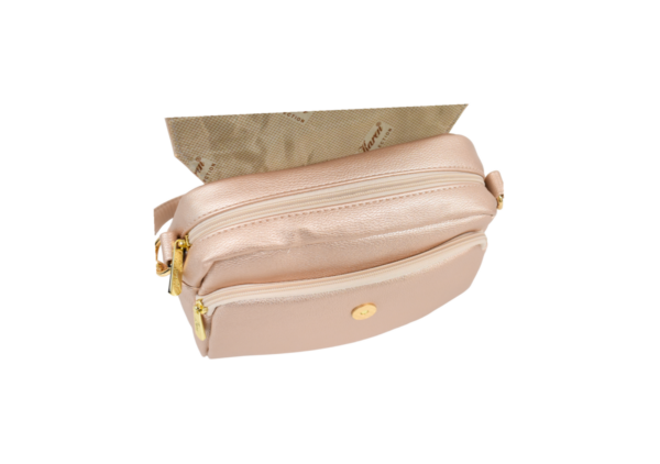 Menšia dámska crossbody rose gold KAREN K238 - Image 4