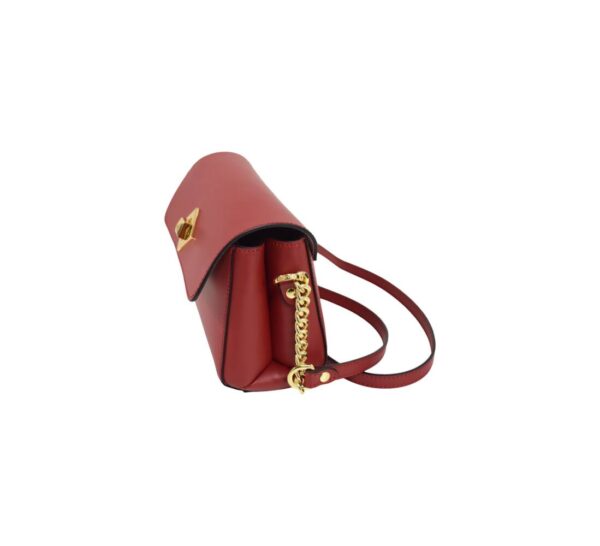 Elegantná kožená crossbody červená BAGGER 0180 - Image 2