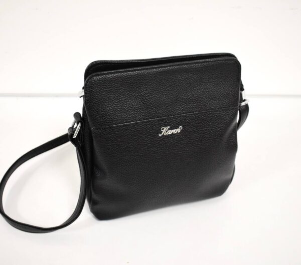 Praktická čierna crossbody dámska kabelka KAREN K214 - Image 2