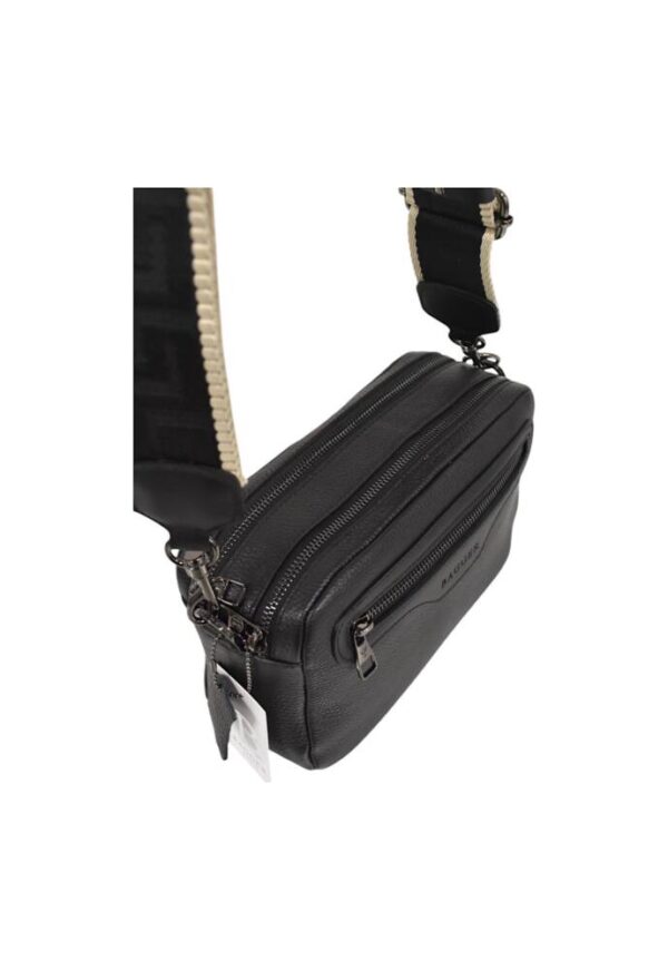 Čierna kožená crossbody s čiernym BAGGER 0150 - Image 2