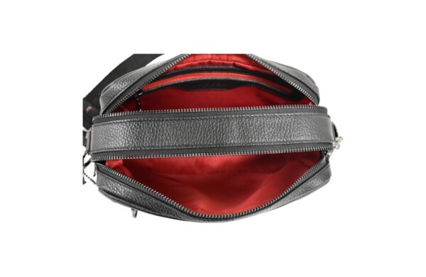 Čierna kožená crossbody s čiernym BAGGER 0150 - Image 4