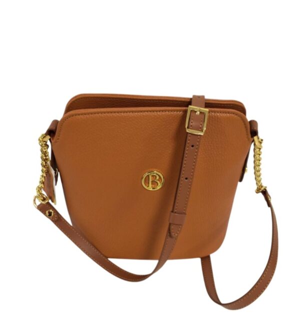 Hnedá camel crossbody kabelka BAGGER koža 0072 - Image 4