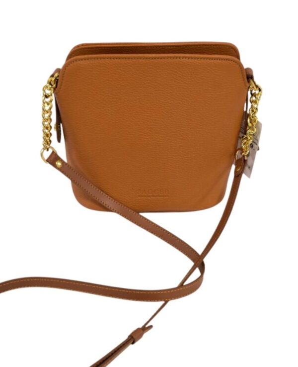 Hnedá camel crossbody kabelka BAGGER koža 0072 - Image 5