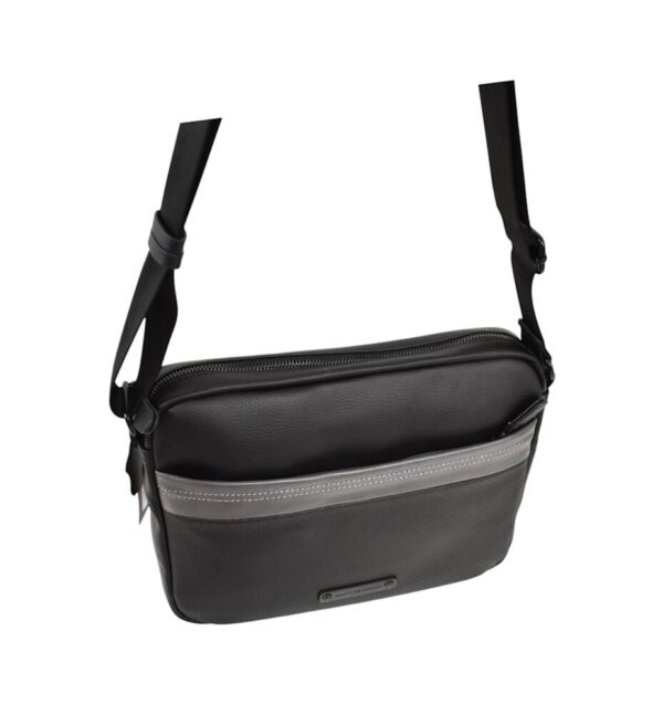 Crossbody pánska taška čierna/sivá MATTIES M402 - Image 4