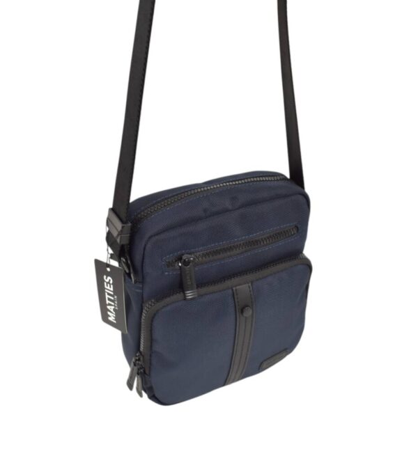 Pánska modrá láktová crossbody taška MATTIES M40 - Image 2