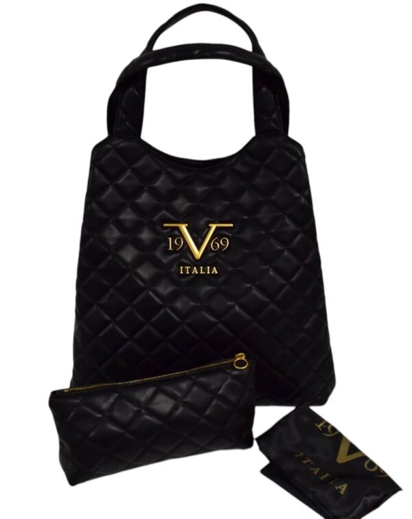 Shopper veľká čierna kabelka ITALIA VERSACE V69 - Image 3
