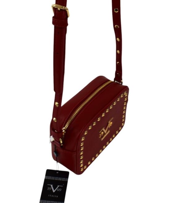 Crossbody dámska bordová kabelka ITALIA VERSACE V501 - Image 4