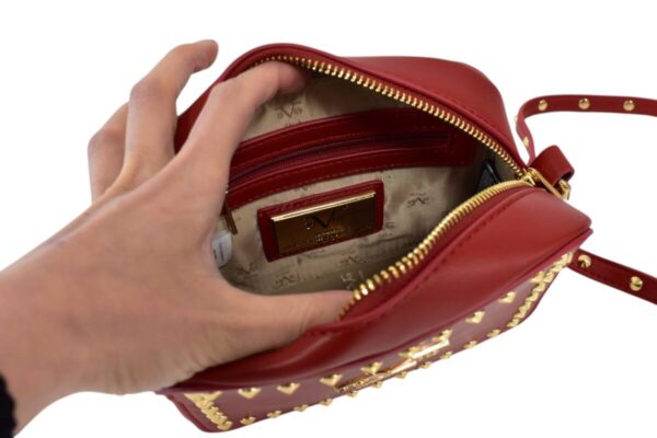 Crossbody dámska bordová kabelka ITALIA VERSACE V501 - Image 7