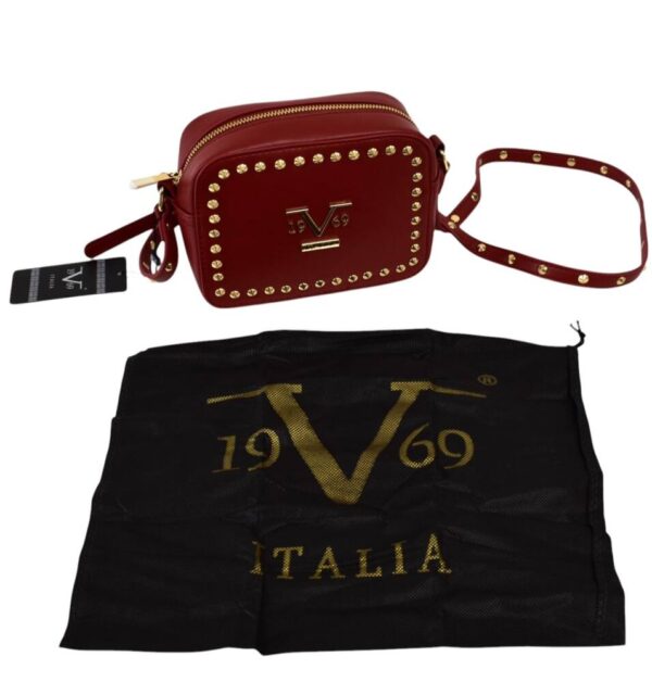 Crossbody dámska bordová kabelka ITALIA VERSACE V501 - Image 8