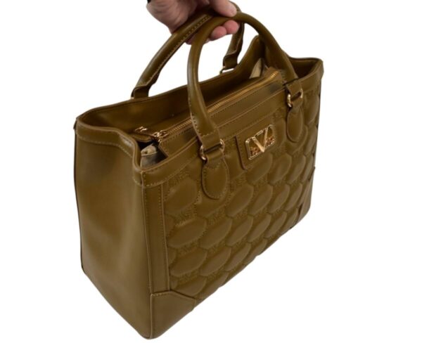 Elegantná horčicová kabelka ITALIA VERSACE VG32 - Image 3