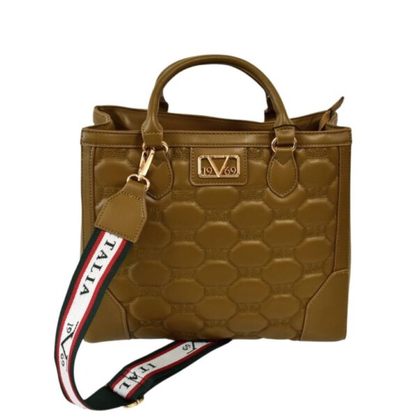 Elegantná horčicová kabelka ITALIA VERSACE VG32 - Image 2
