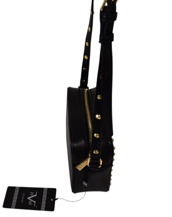 Vybíjaná dámska čierna kabelka ITALIA VERSACE V501 - Image 4