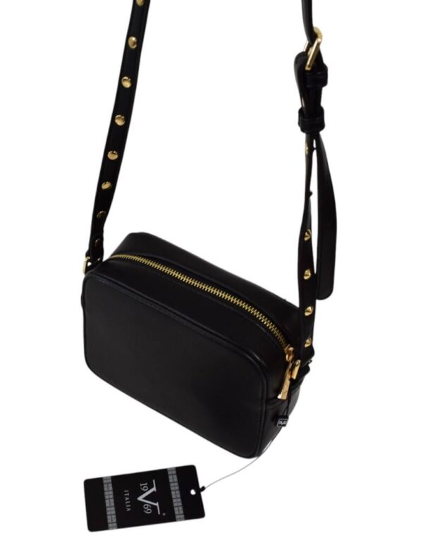 Vybíjaná dámska čierna kabelka ITALIA VERSACE V501 - Image 5