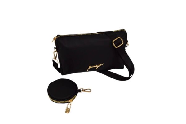 Malá dámska čierna crossbody kabelka FS85 - Image 2